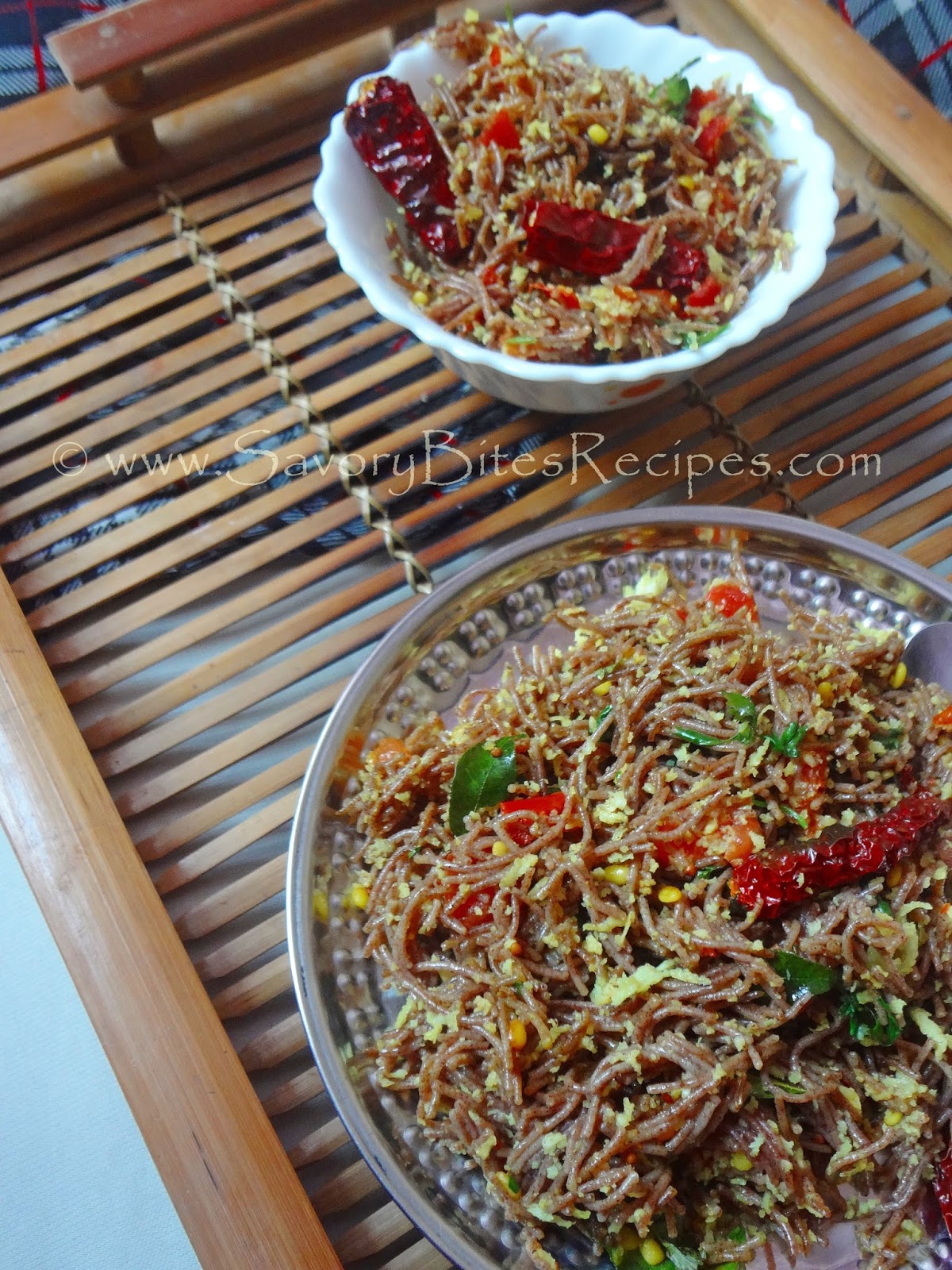 Ragi (Finger Millet) Vermicelli Upma Savory Bites Recipes
