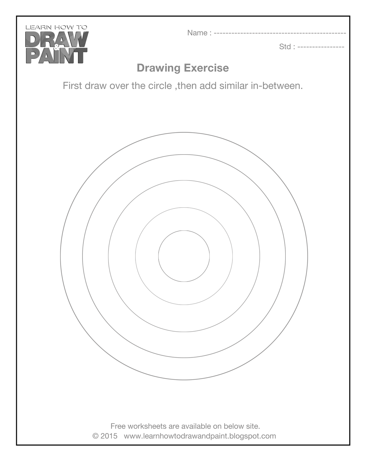 Learn How to Draw and Paint Drawing exercise_01