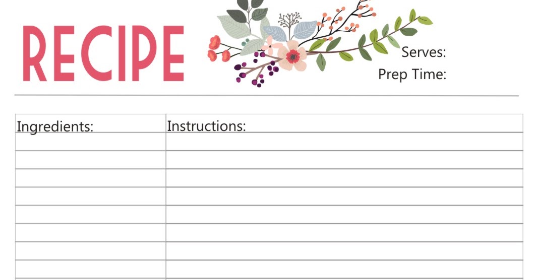 Recipe essay example picture