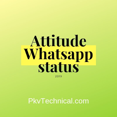 attitude whatsapp status