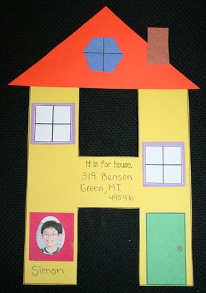 news with naylors letter h shape house craft animal homes match letter h craft