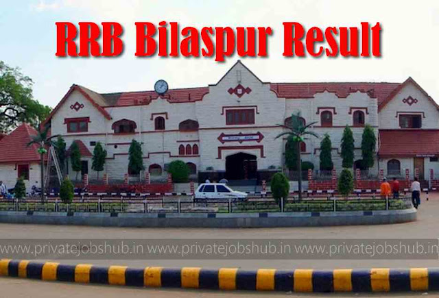 RRB Bilaspur Result RRB Bilaspur Result