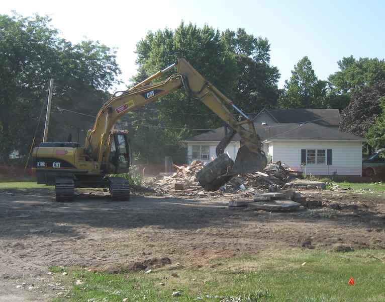 Image result for concrete block home demolition