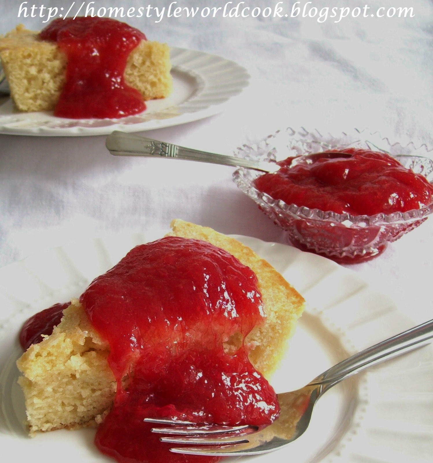 Homestyle Cooking Around The World Rhubarb Dessert Sauce