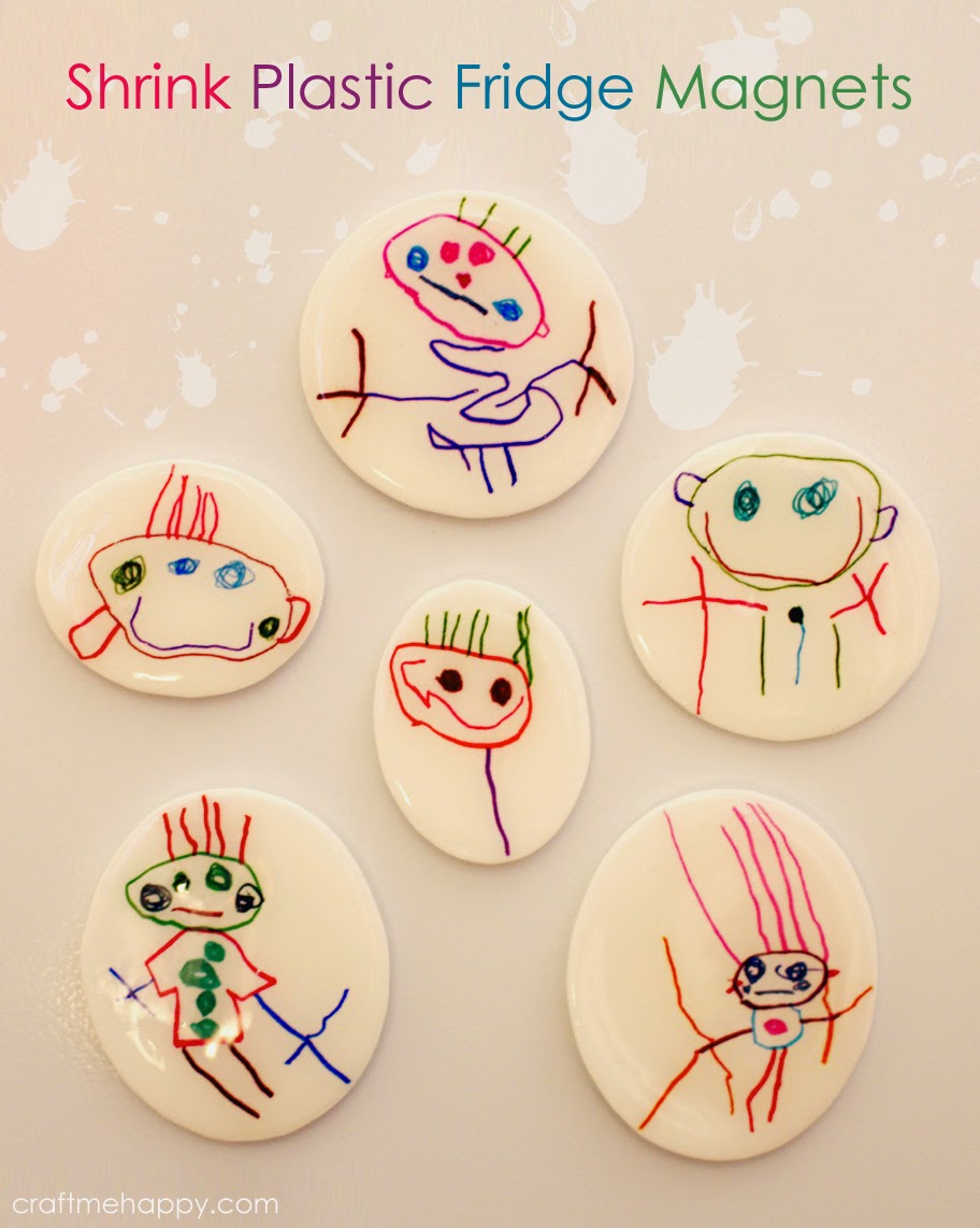 Craft me Happy!: DIY fridge magnets out of a child's artwork