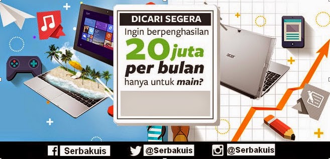 Kontes Acer Kerja itu Main Berhadiah 20 Juta per Bulan Kontes Acer Kerja itu Main Berhadiah 20 Juta per Bulan