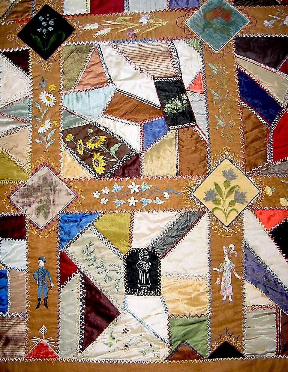 Local History Matters VICTORIAN CRAZY QUILT in HISTORY HOUSE COLLECTION