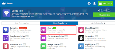 Sumo Store Share Free Cara Membuat Tombol Share Melayang di Blog