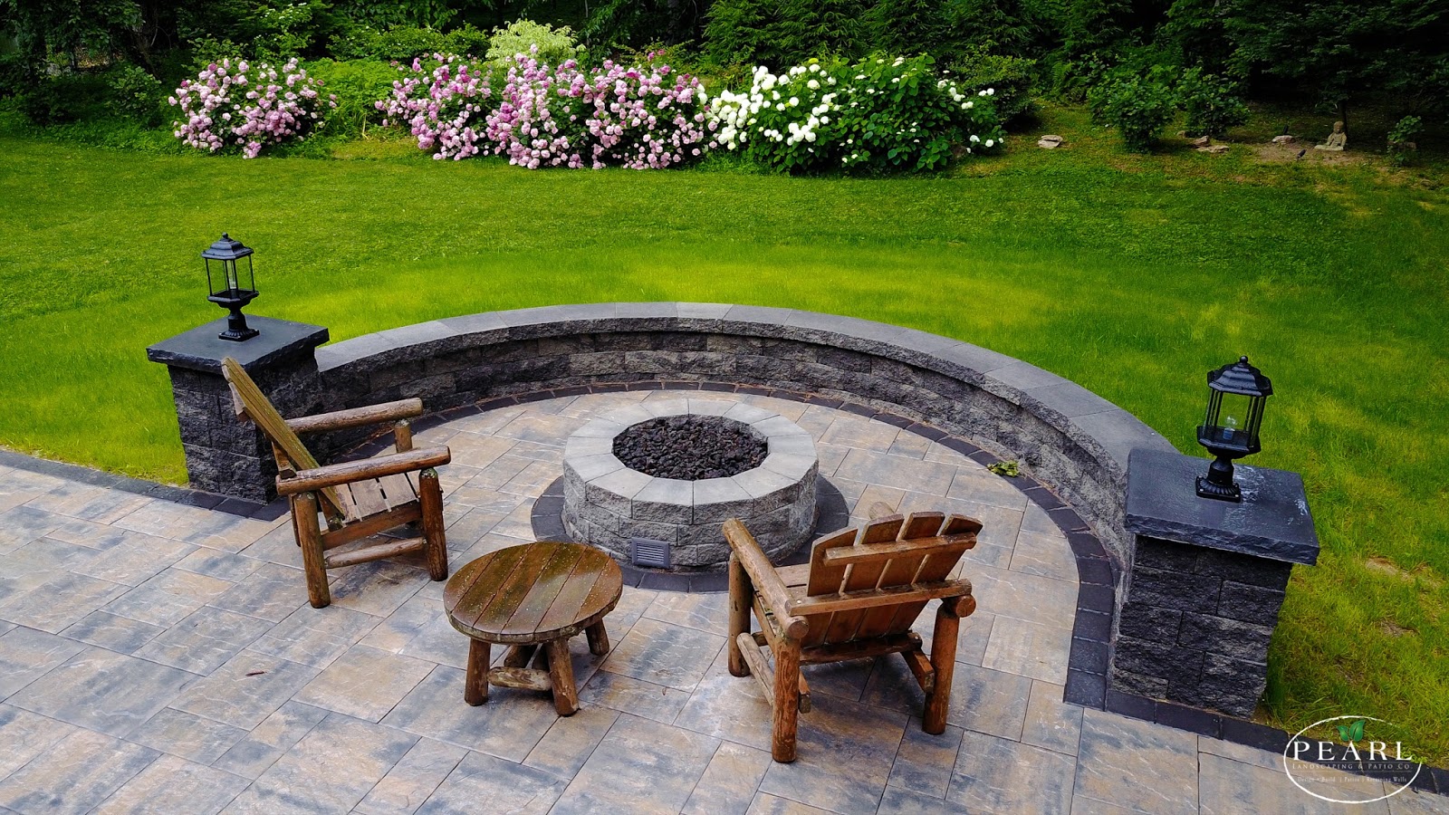 Pearl Landscaping Patio Company Paver Patio Fire Pit Albany Ny
