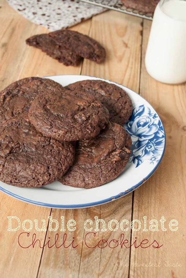 Galletas de chocolate y guindilla / Double chocolate chilli cookies