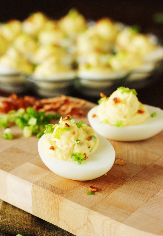 BaconCheddar Deviled Eggs The Kitchen is My Playground