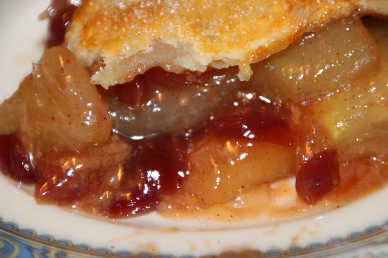 Susan's Disney Family Lucky Leaf Caramel Apple Cranberry Pie a great