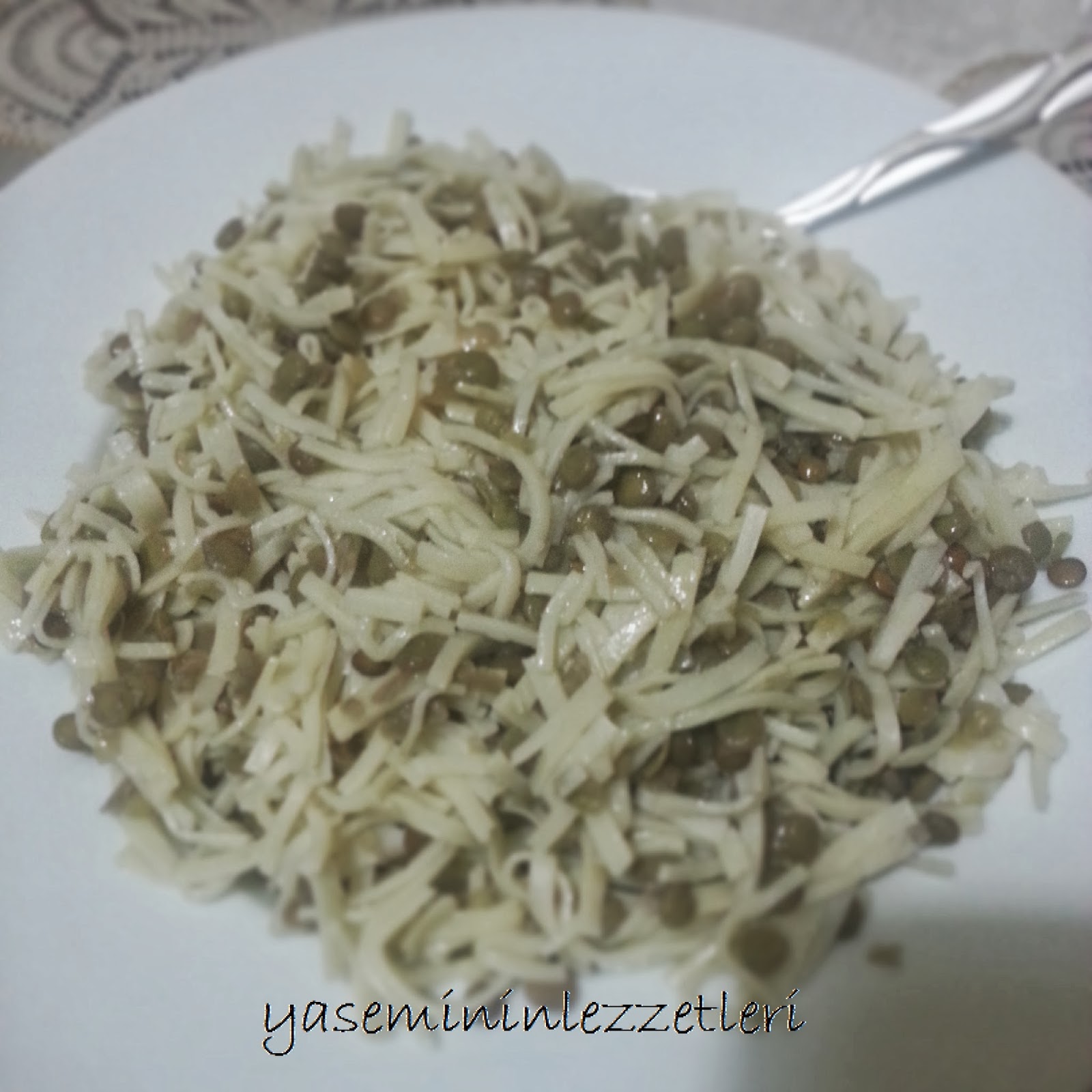 Yeşil Mercimekli Makarna Yeşil Mercimekli Makarna