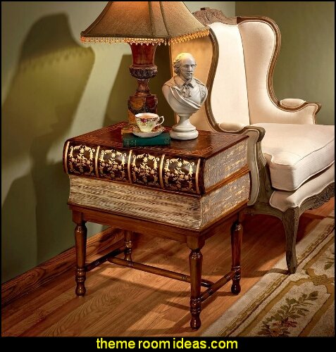 Stacked Books of Shakespeare Wooden Book Side Table Stacked Books of Shakespeare Wooden Book Side Table
