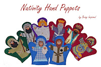 Handmade Nativity Hand Puppets