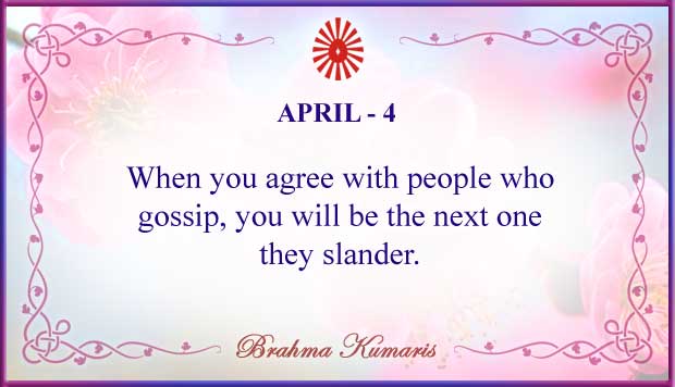 April 4 Thought For The Day April 4