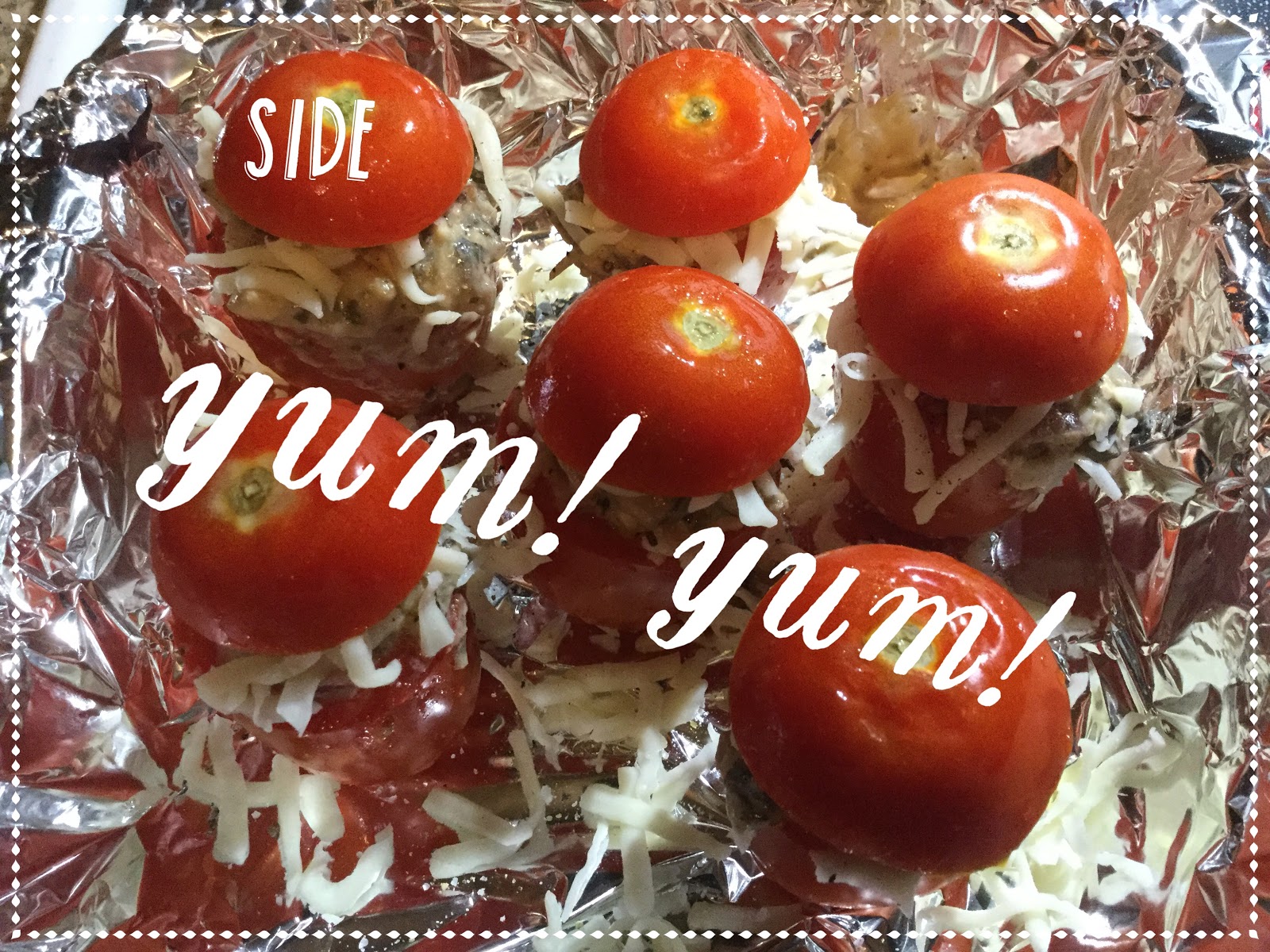 Yum Yum for Dum Dum Mushroom Stuffed Tomatoes