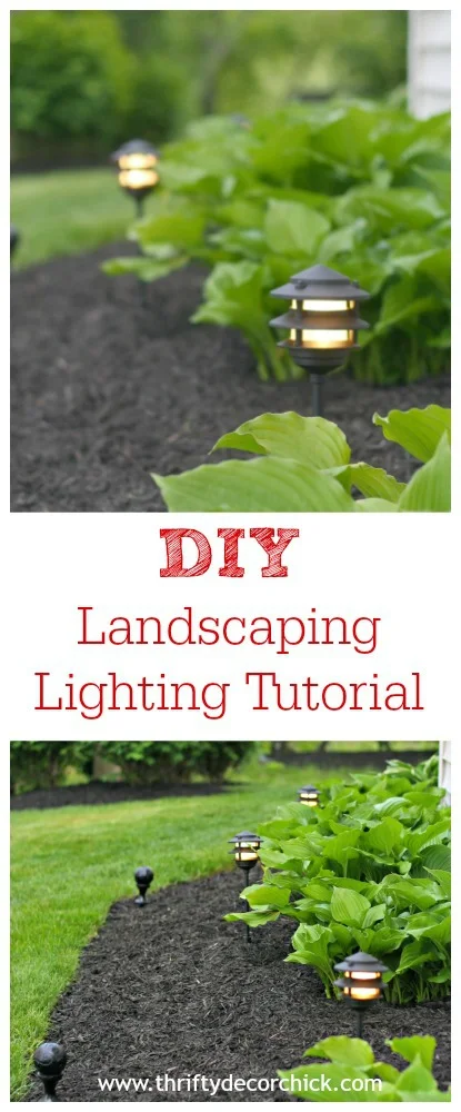 DIY landscaping lighting tutorial
