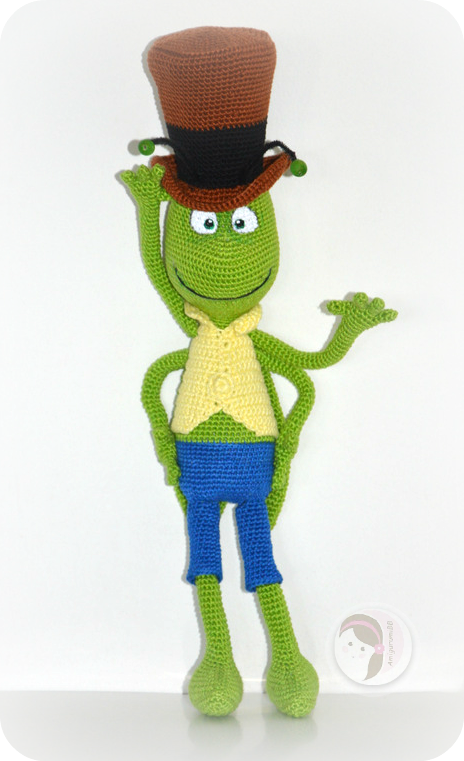 Häkelblog - Täglich neue Anleitungen: Flip der Grashüpfer - Häkelanleitung