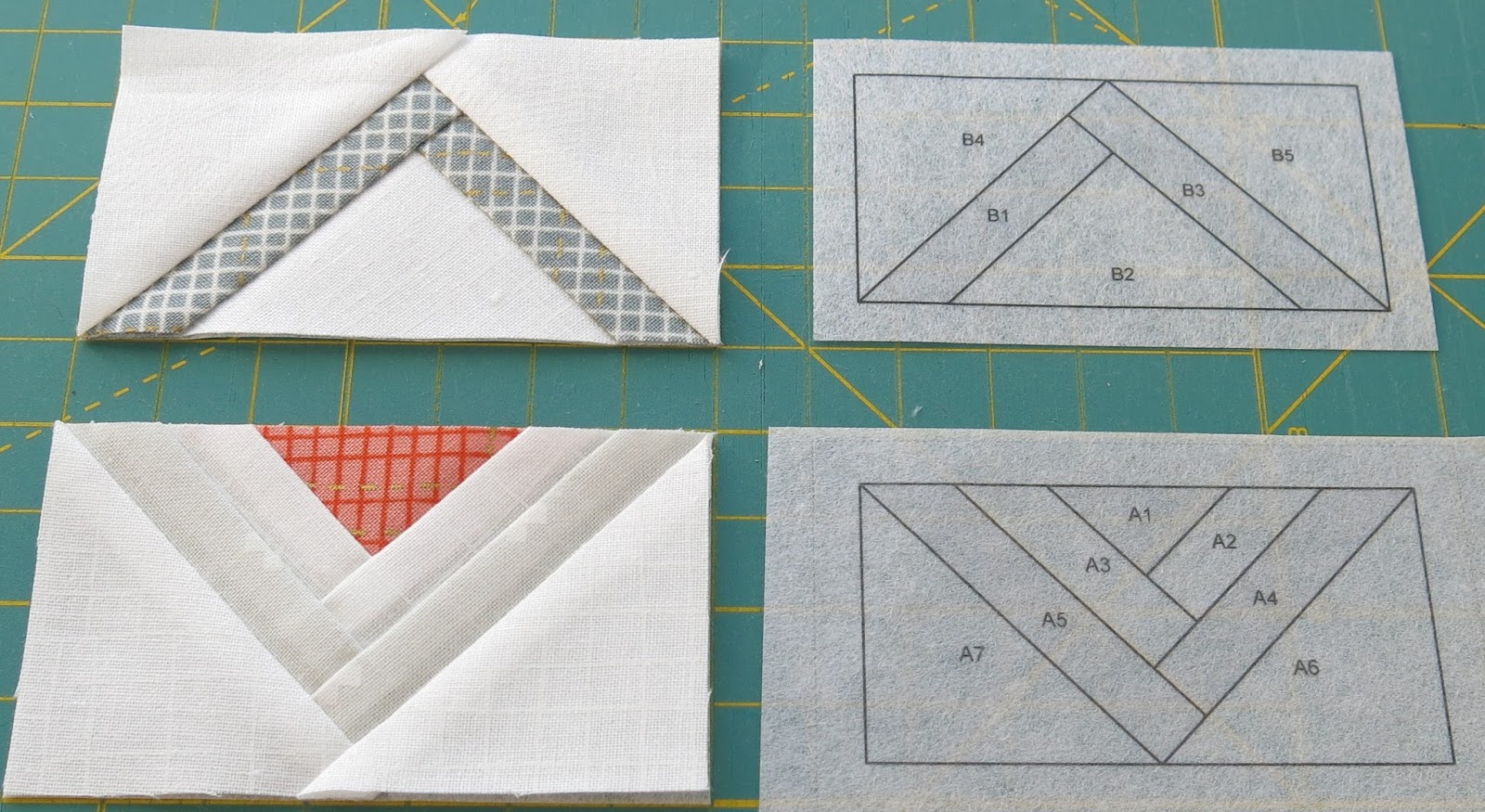 Luna Lovequilts Paper pieced log cabin tutorial