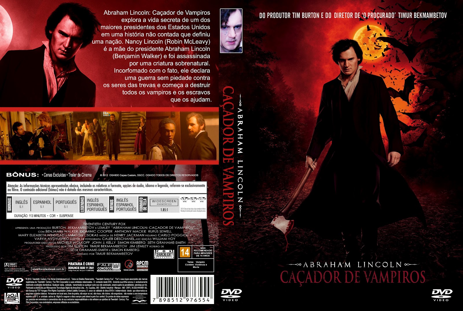 M5 FILMES ABRAHAM LINCOLN CAÇADOR DE VAMPIROS