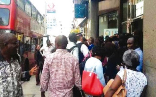 Nigerians in UK protest after compulsory payment of N10,000 for BVN
