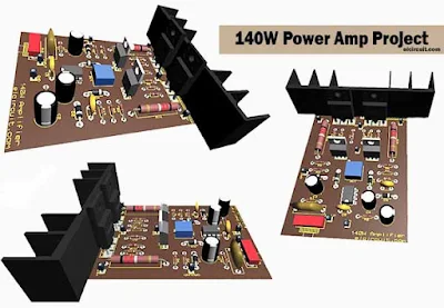 140W Power Amplfier How to make it