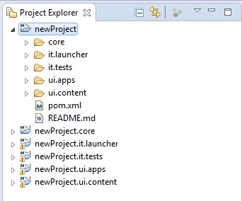 AEM Project Structure in Eclipse