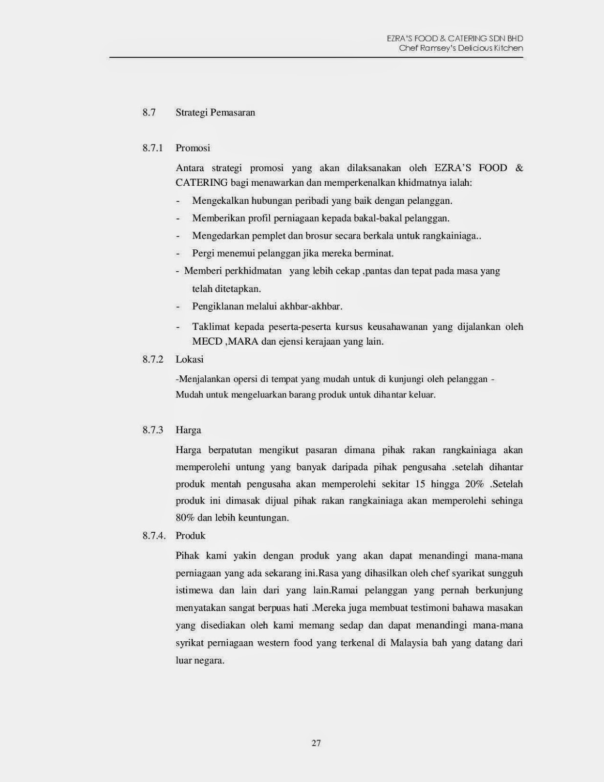 Contoh Teks Untuk Taklimat Produk