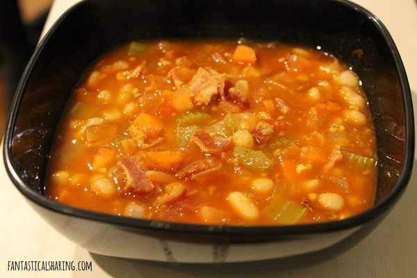 Bean with Bacon Soup #recipe #soup #bacon #beans
