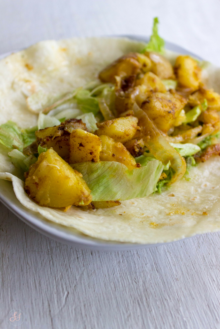 Crispy Potato Tacos. Gluten Free and Vegan