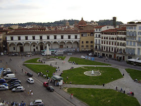 The Piazza Santa Maria Novella in Florence, where Giuseppe Garibaldi gathered support for his Expedition of the Thousand