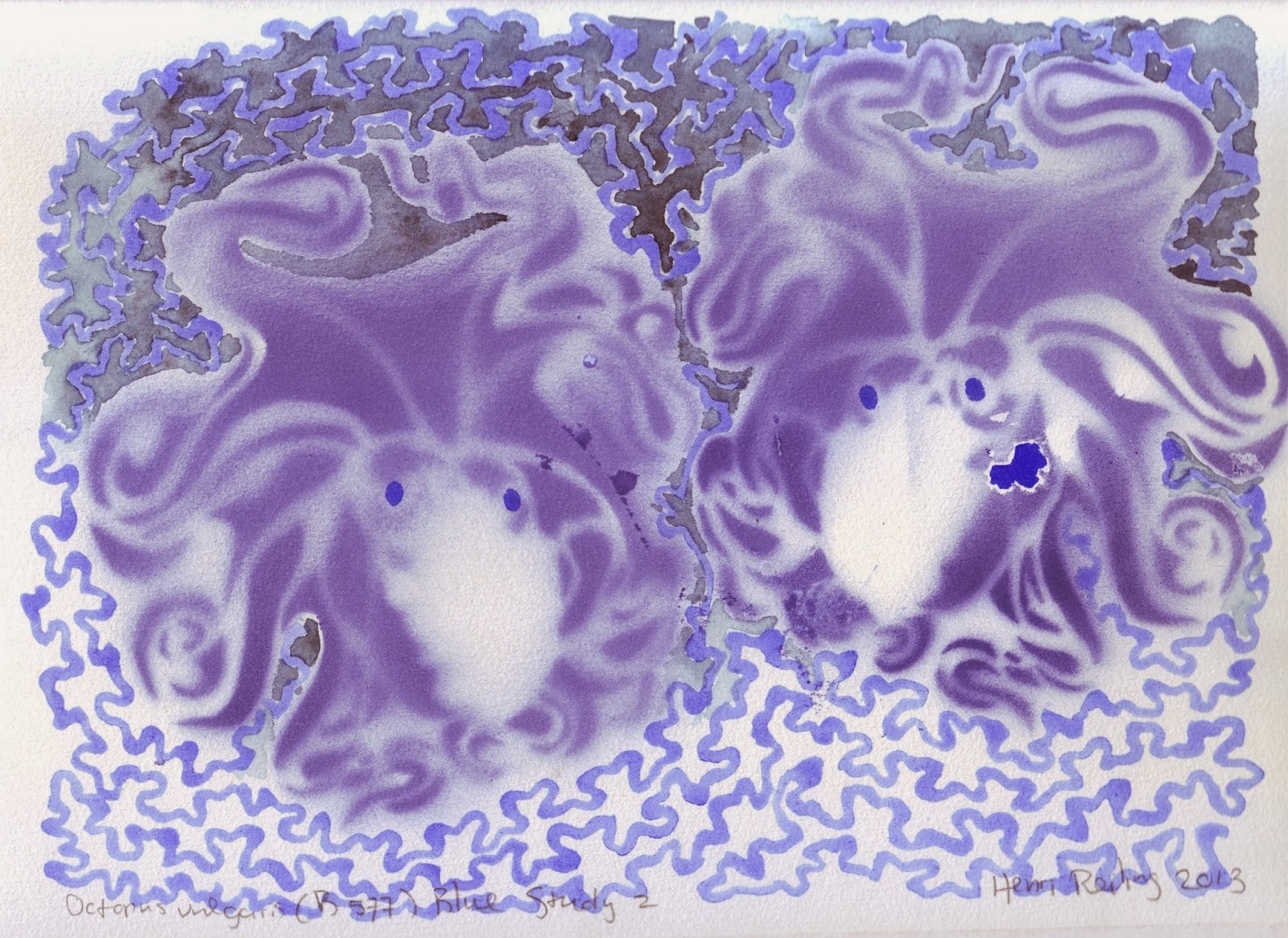 Signs of Activity Stencil/Spraypaint Octopus vulgaris III