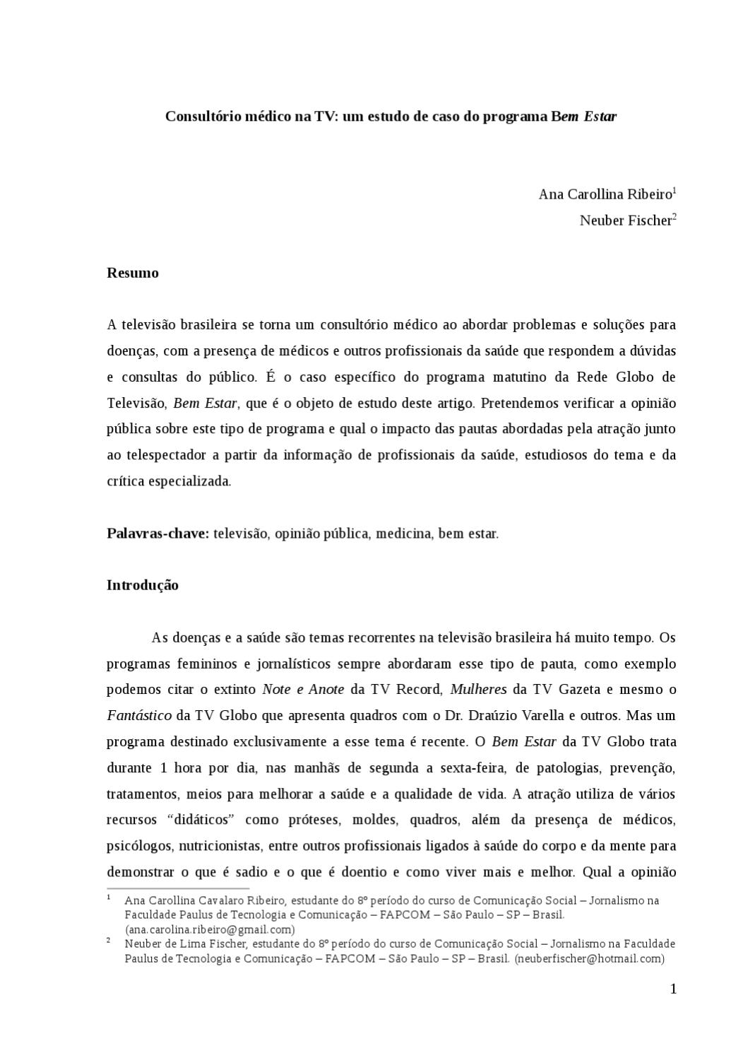 Modelo Estudo De Caso