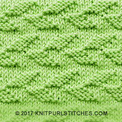 Feb 2017, I'm happy to share a new stitch called Alternating Welted Leaf. Just KNIT AND PURL. It’s a very simple stitch to knit