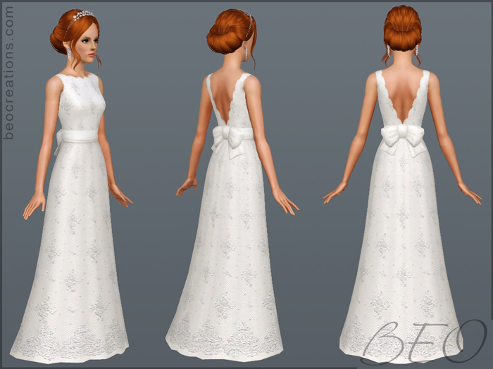 My Sims 3 Blog New Wedding Dresses By Beo My Sims 3 Blog