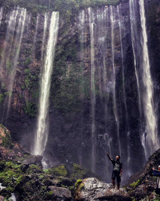 tumpak sewu lumajang foto selfie coban sewu indah malang