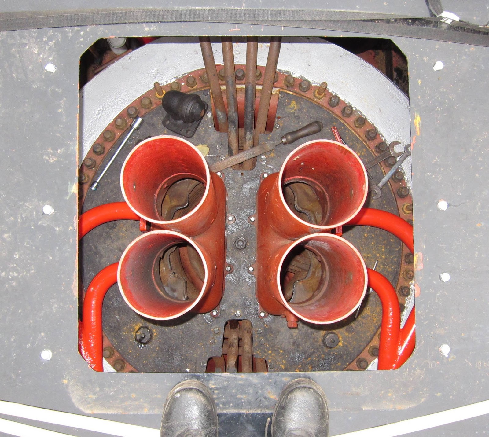 Sentinel Steam Loco 7109 Exhausting Pipes