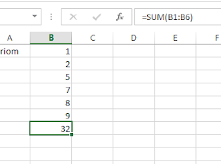 Sum MS Excel