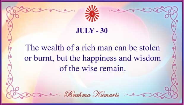 July 30 Thought For The Day July 30