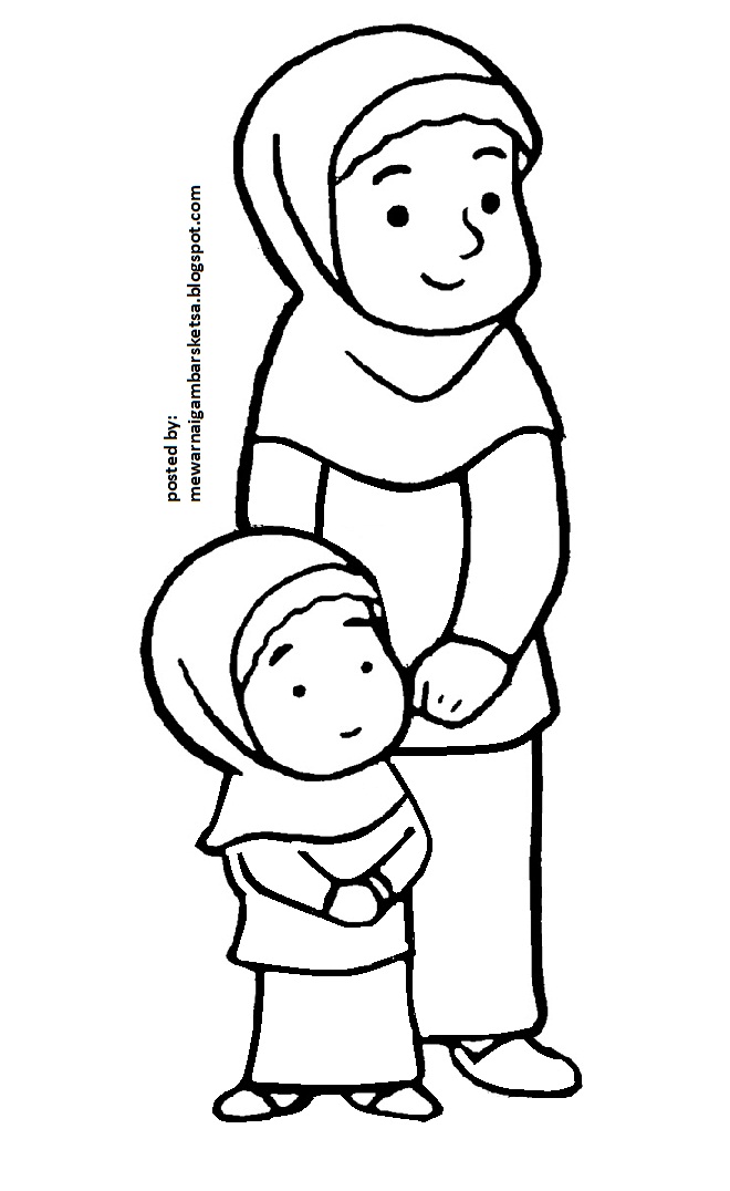  Mewarnai  Gambar  Mewarnai  Gambar  Sketsa Kartun Anak 