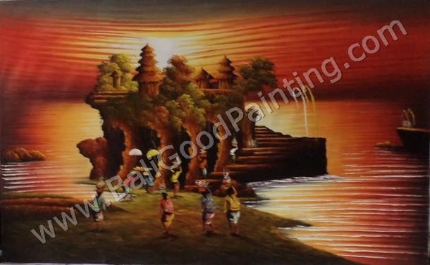Oleh Oleh Bali Online Lukisan Pura Tanah Lot Asli Bali Oleh Oleh Bali Online Lukisan Pura Tanah Lot Asli Bali