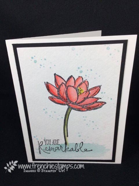 Watercolor Remarkable You, Stampin'Up!, Frenchiestamps,