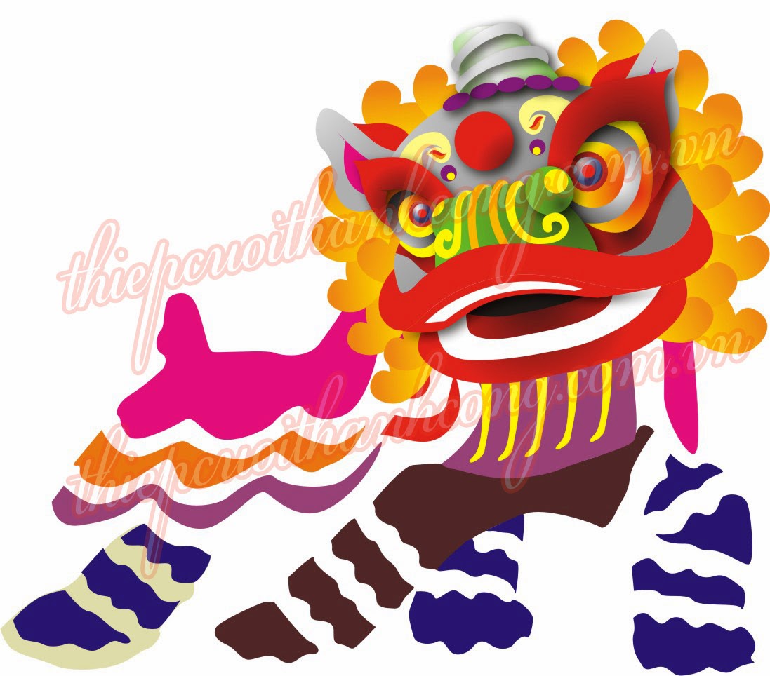 Vector Lân vẽ Corel.