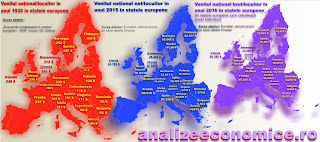 Topul statelor europene după venitul național pe locuitor