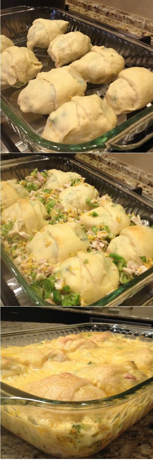 Cheesy Chicken Crescent Bake