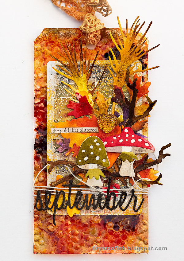 Layers of ink - Embossed Acetate Autumn Tag Tutorial by Anna-Karin Evaldsson