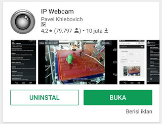 Aplikasi IP Webcam