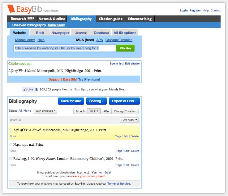 Easybib Apa Citation Generator