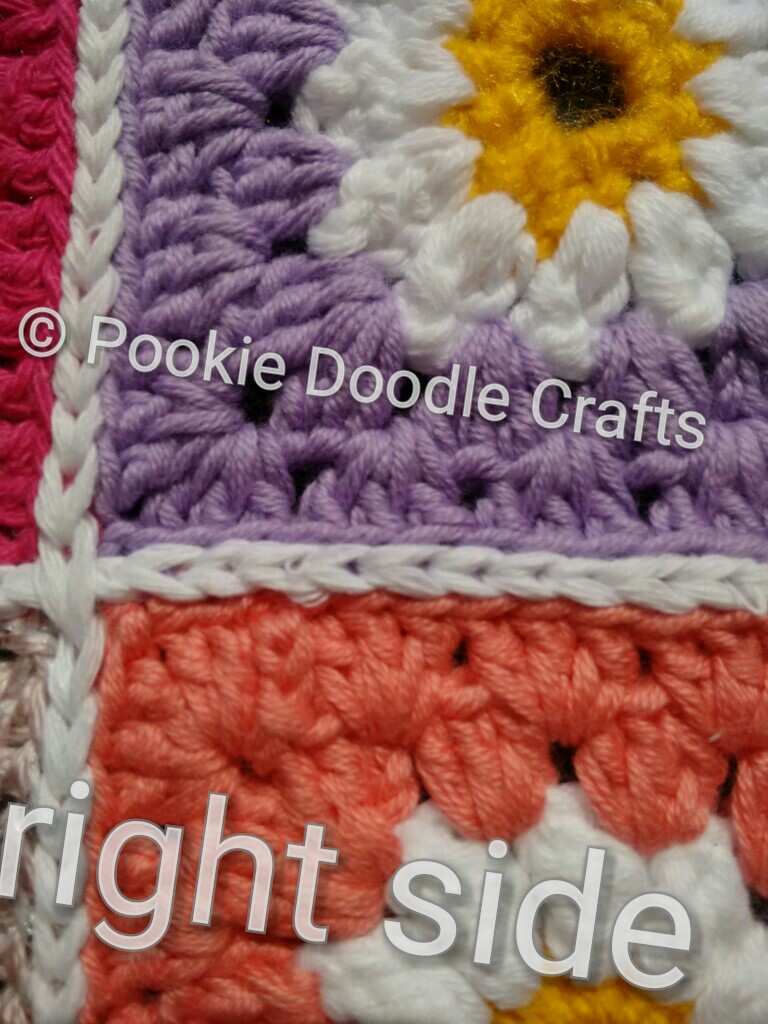 Pookie Doodle Crafts Joining granny squares using crochet to make a